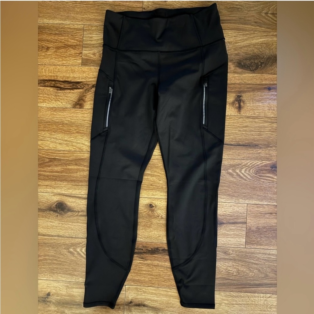 Athleta Rainier Black High-Waisted Leggings